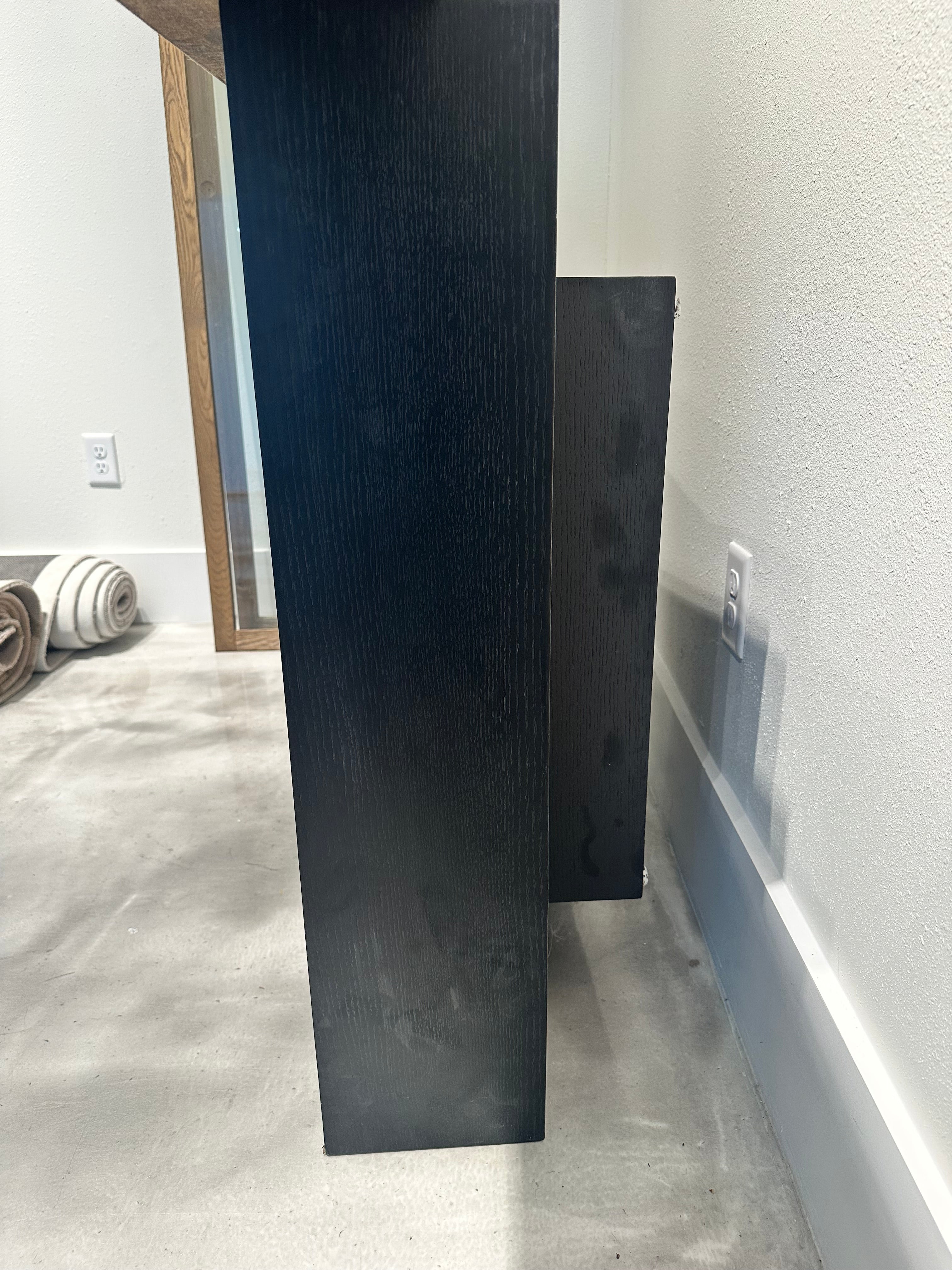 Square Wood Black Cocktail Table