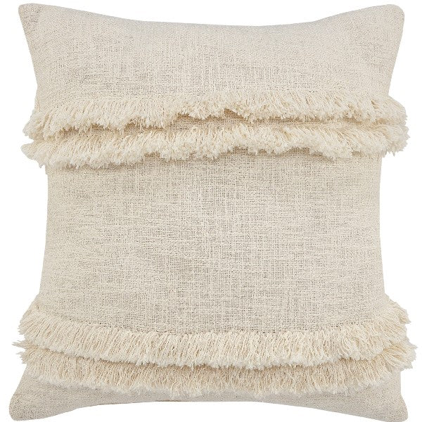 Rustic Ruffle 20 x 20 Fringe Pillow