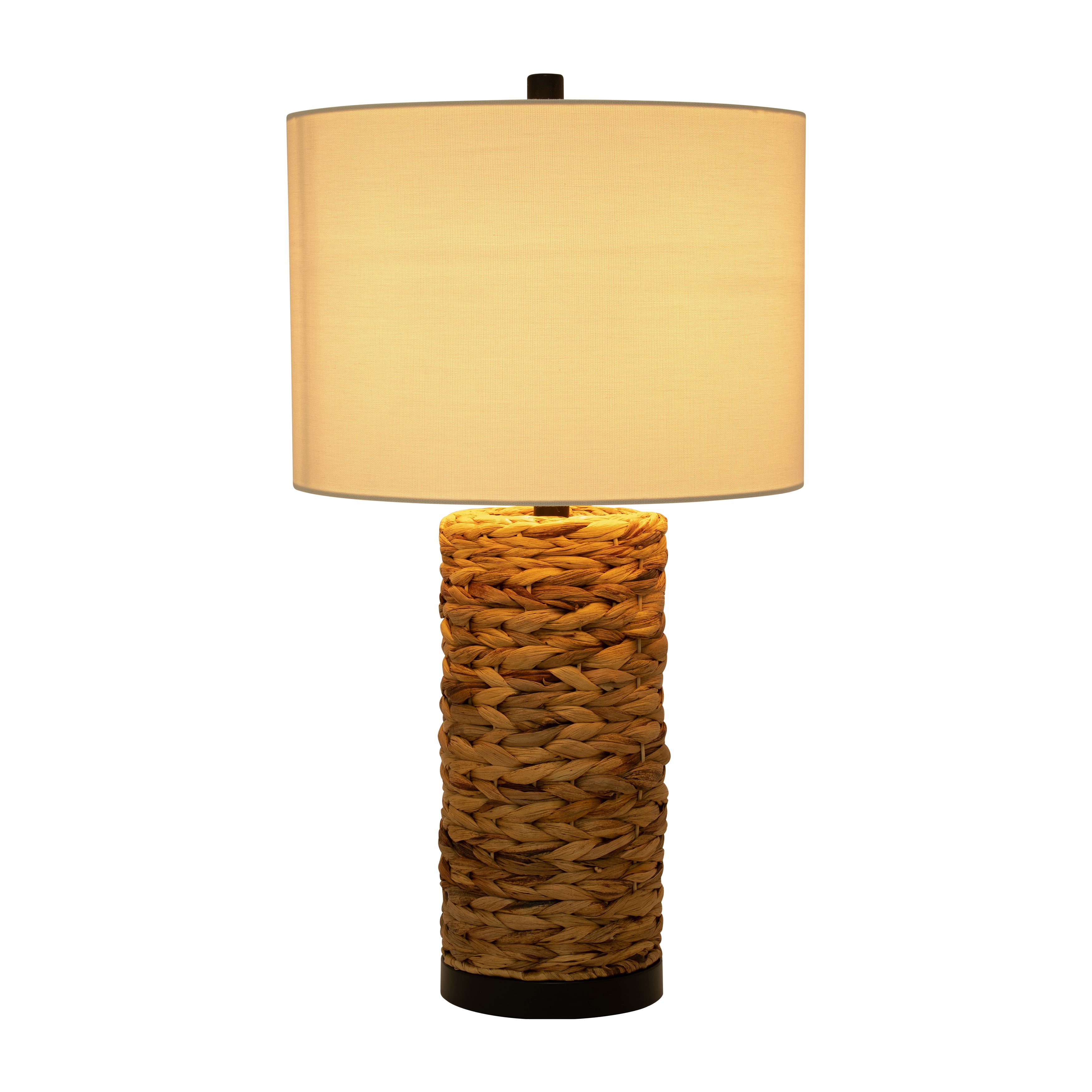 Seagrass 26" Pillar Table Lamp, Natural
