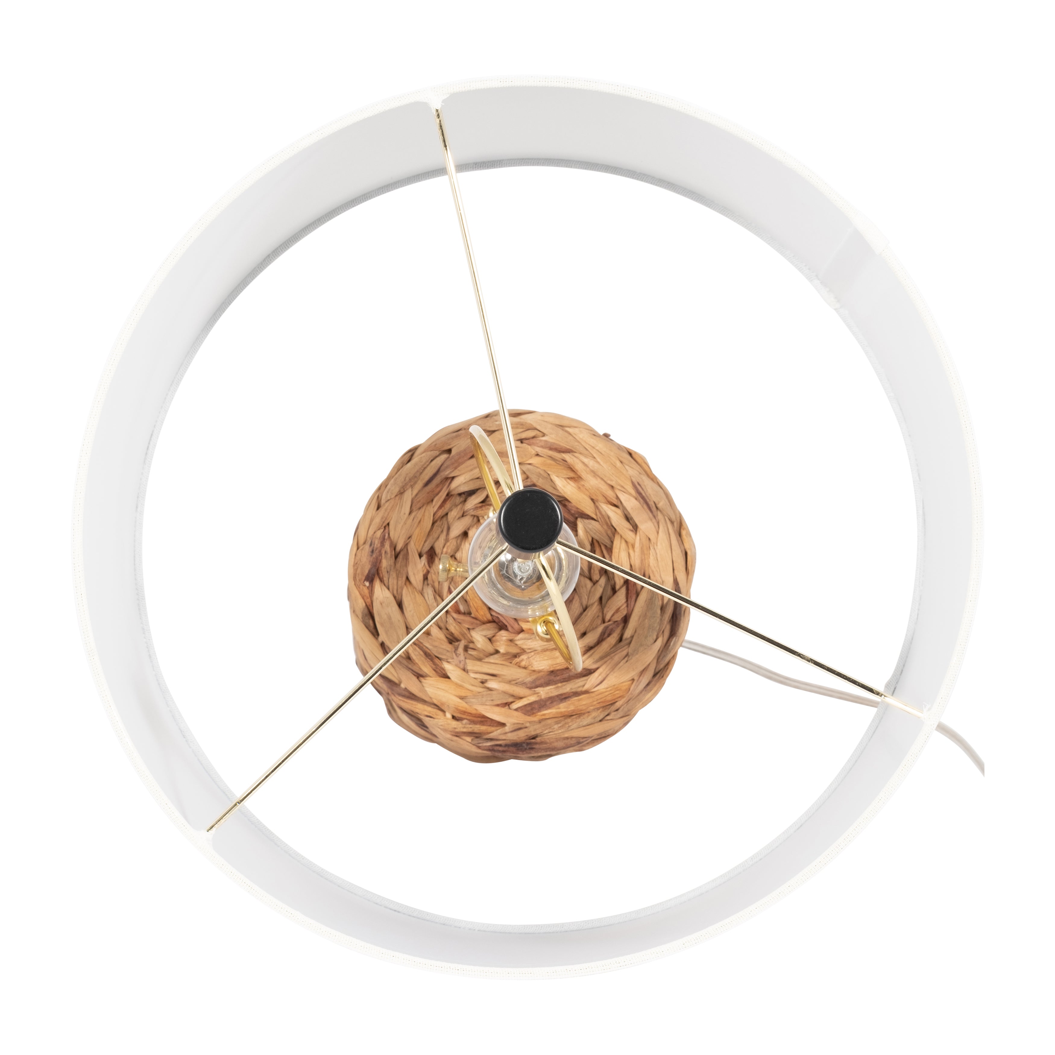 Seagrass 26" Pillar Table Lamp, Natural