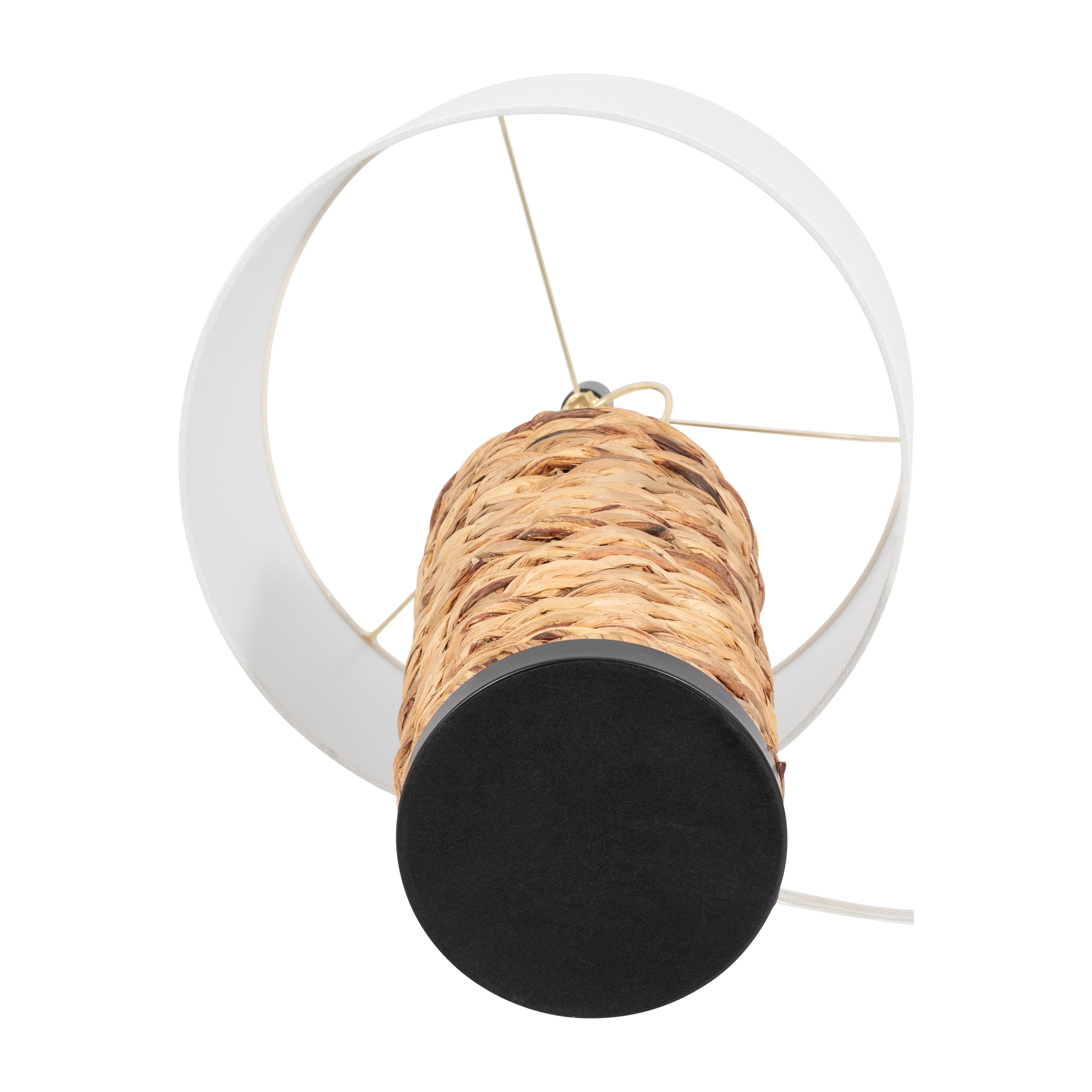 Seagrass 26" Pillar Table Lamp, Natural