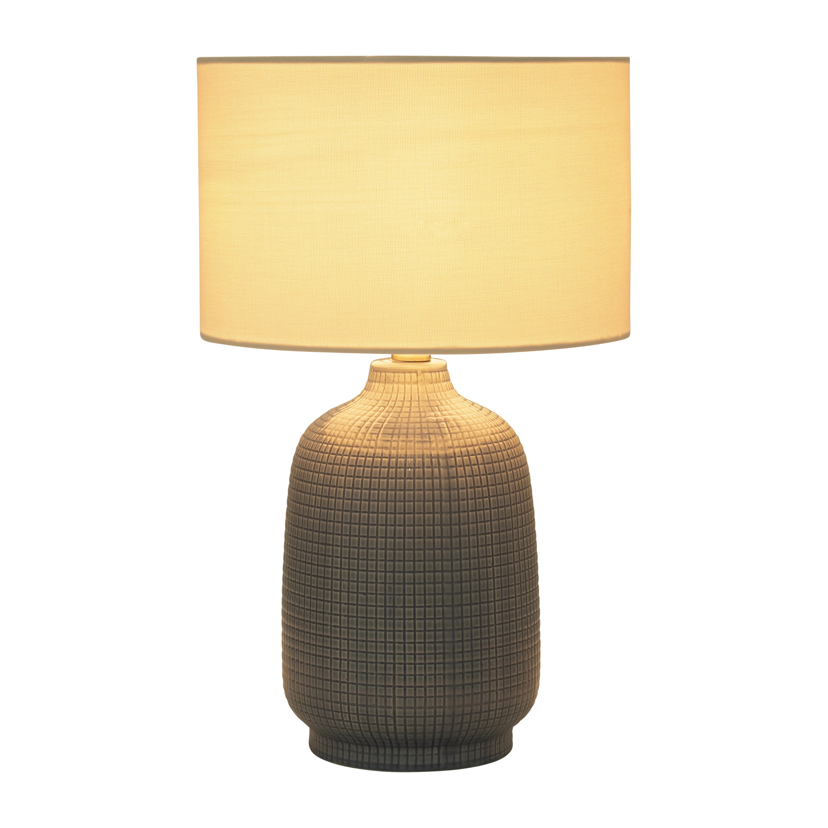 S/2 Ceramic 19" Table Lamp, Lt Blue