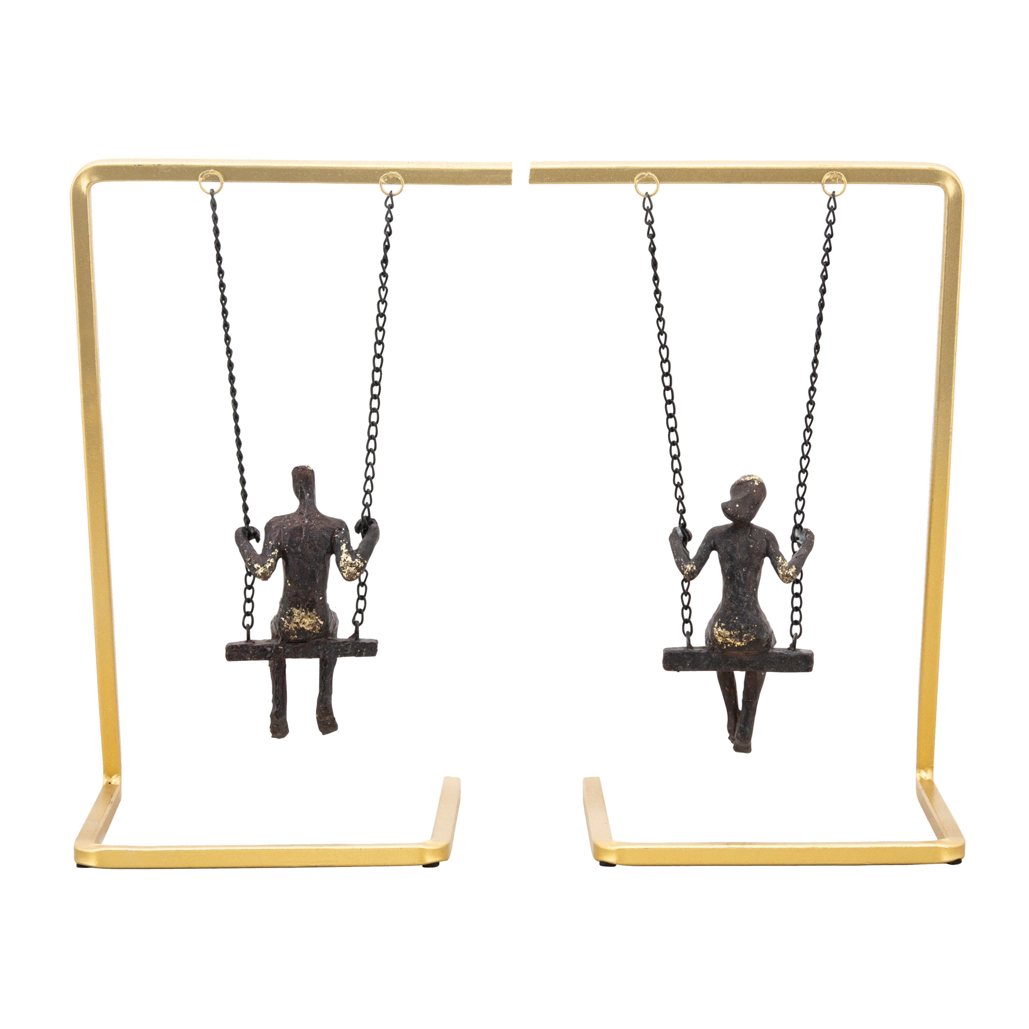 Teetering Tales: Swinging Storyteller Bookends