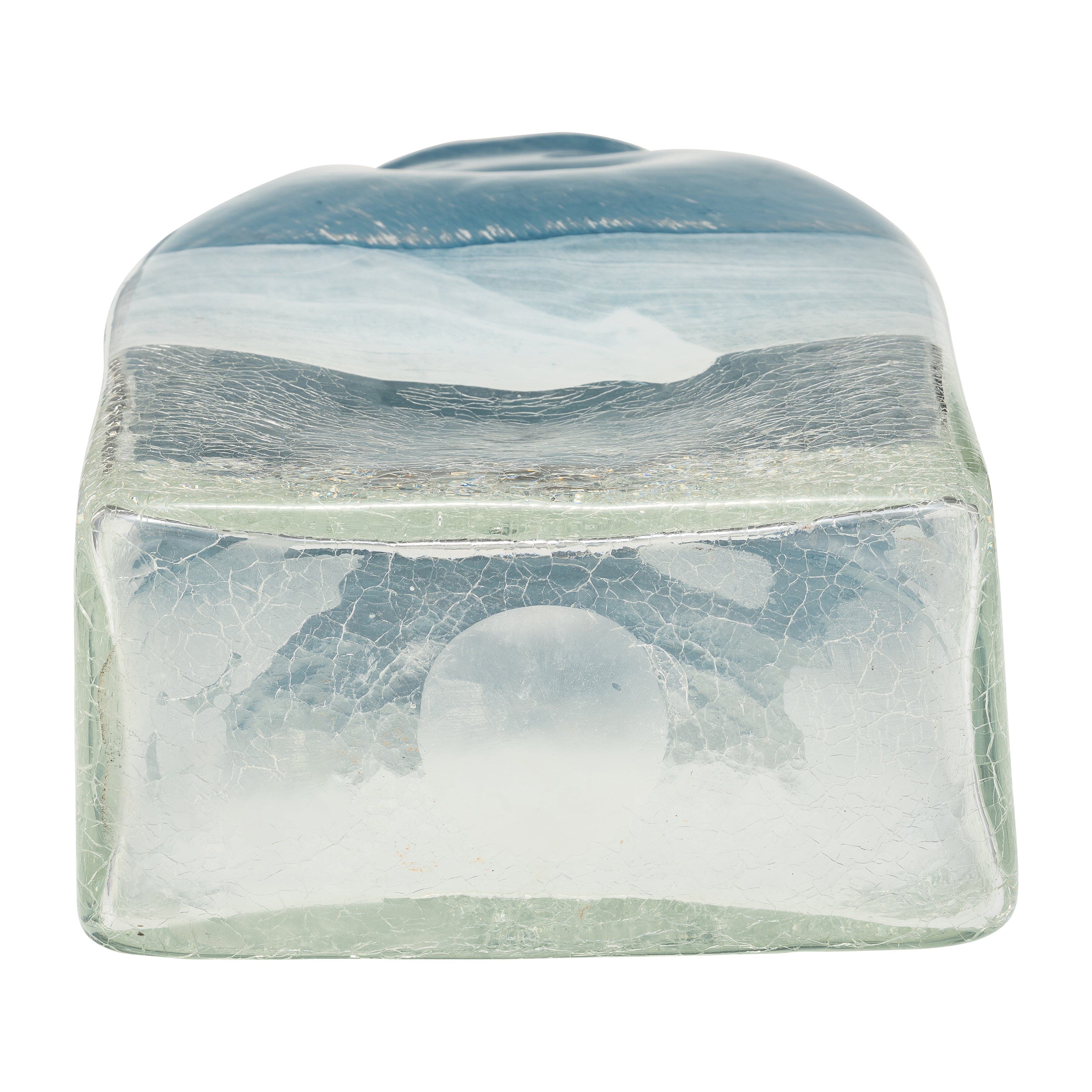 Coastal Chic: 13" Blue and White Bottle Vase - A Breath of Fresh Air