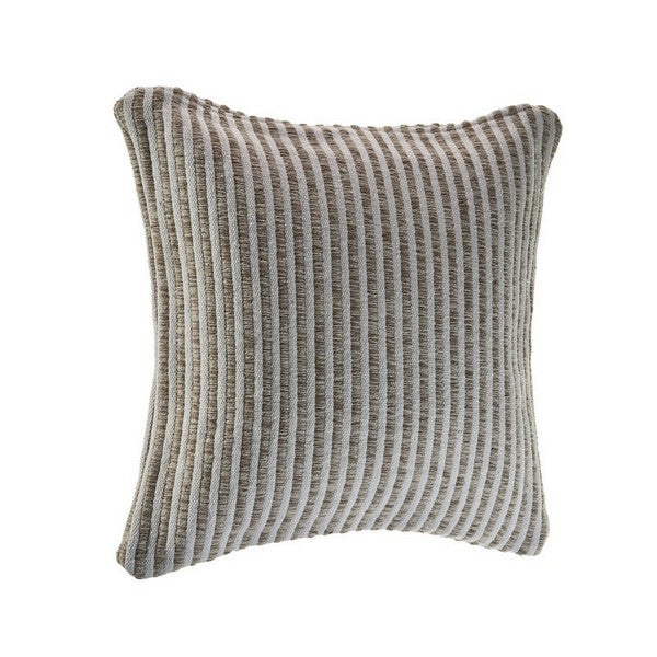 Beige Stripped 22 x 22 Pillow