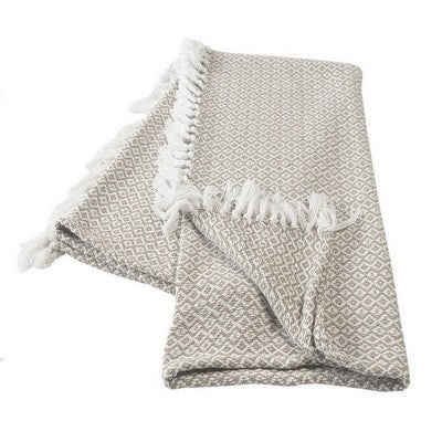 Taupe Diamond Serenity 50 x 60 Throw Blanket