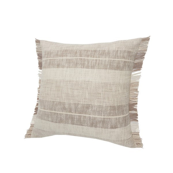 Natural Weave Fringed 20 x 20  Pillow