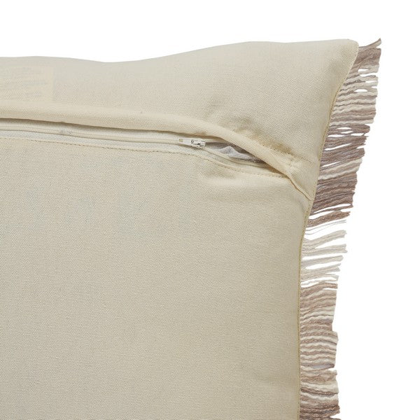 Natural Weave Fringed 20 x 20  Pillow