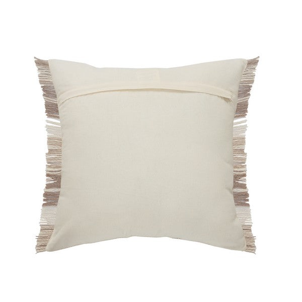 Natural Weave Fringed 20 x 20  Pillow