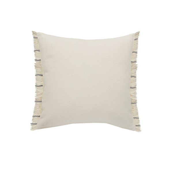 Natural Stripe Fringed 20 x 20 Pillow