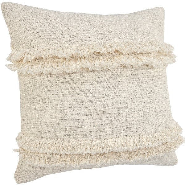 Rustic Ruffle 20 x 20 Fringe Pillow