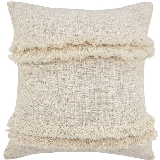 Rustic Ruffle 20 x 20 Fringe Pillow