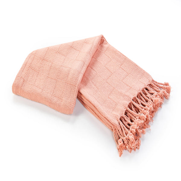 Cozy Coral Throw Blanket