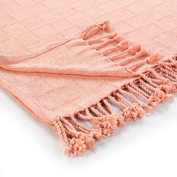 Cozy Coral Throw Blanket