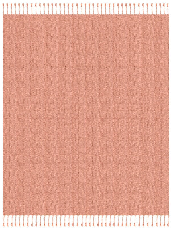 Cozy Coral Throw Blanket