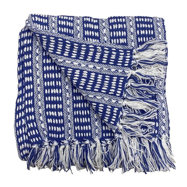 Cobalt Sky Woven 50 x 60 Throw Blanket