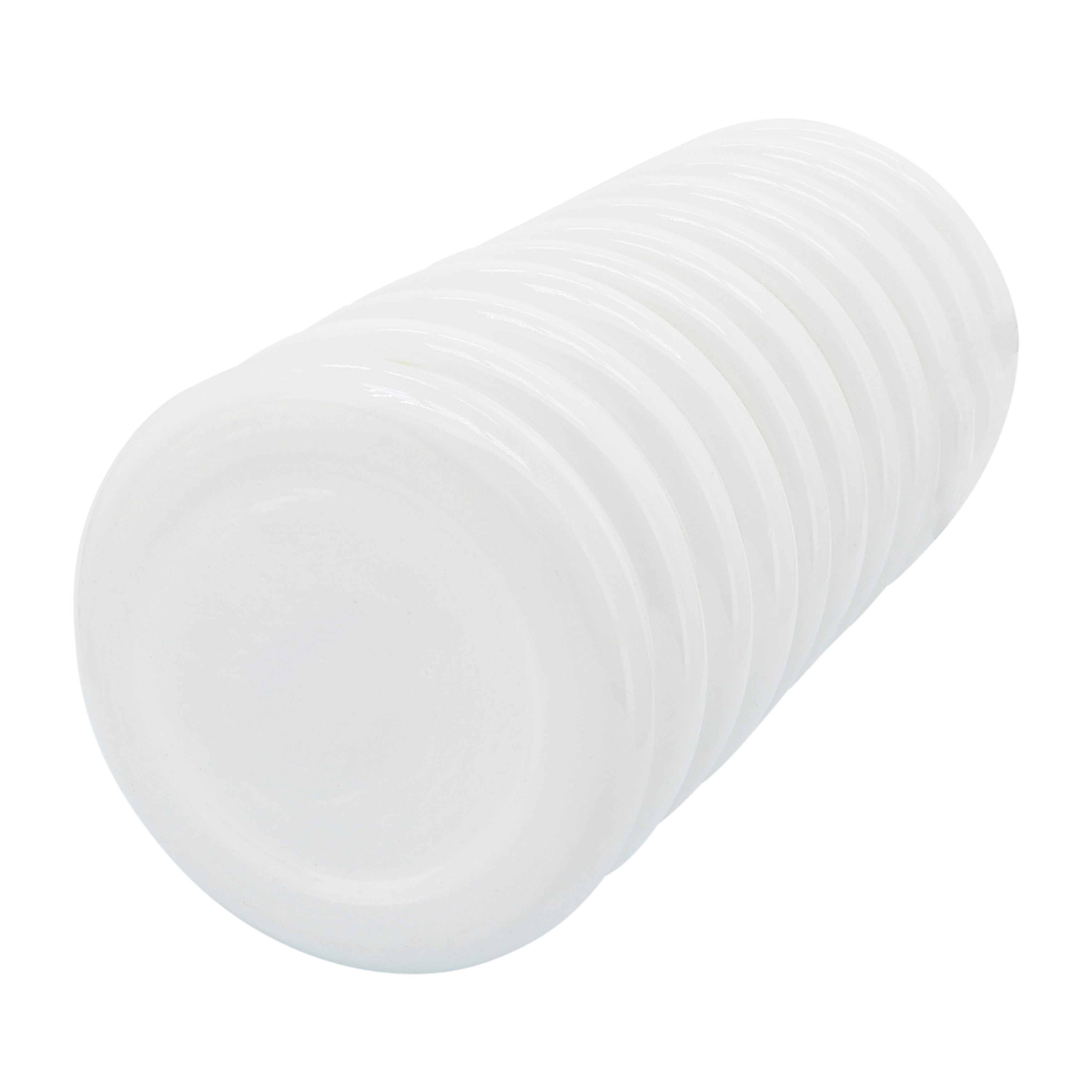 Bring on the Blooms! 14" White Scalloped Vase for Breathtaking Bouquets