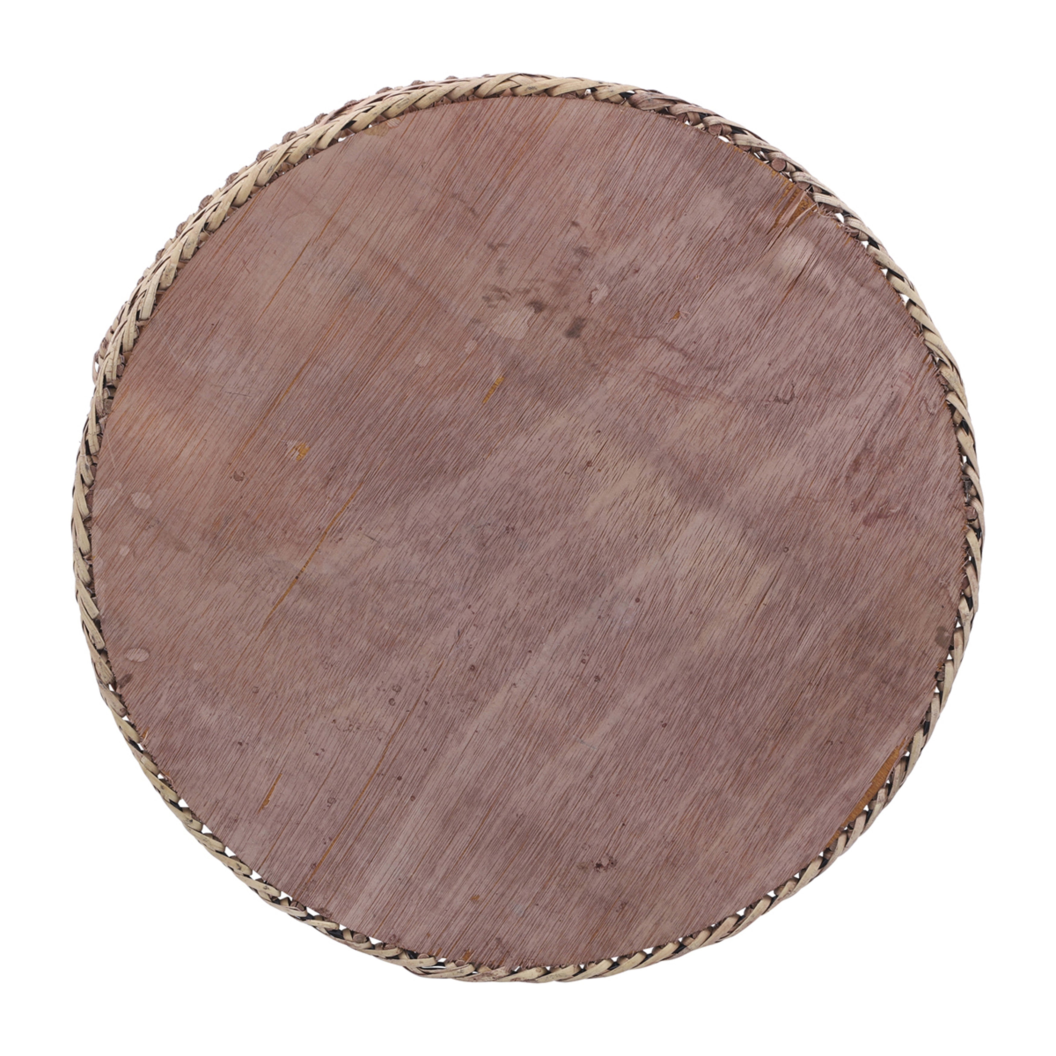 Serving Up Sunshine: Natural Rattan Trays (Set of 2) - 12" & 14"