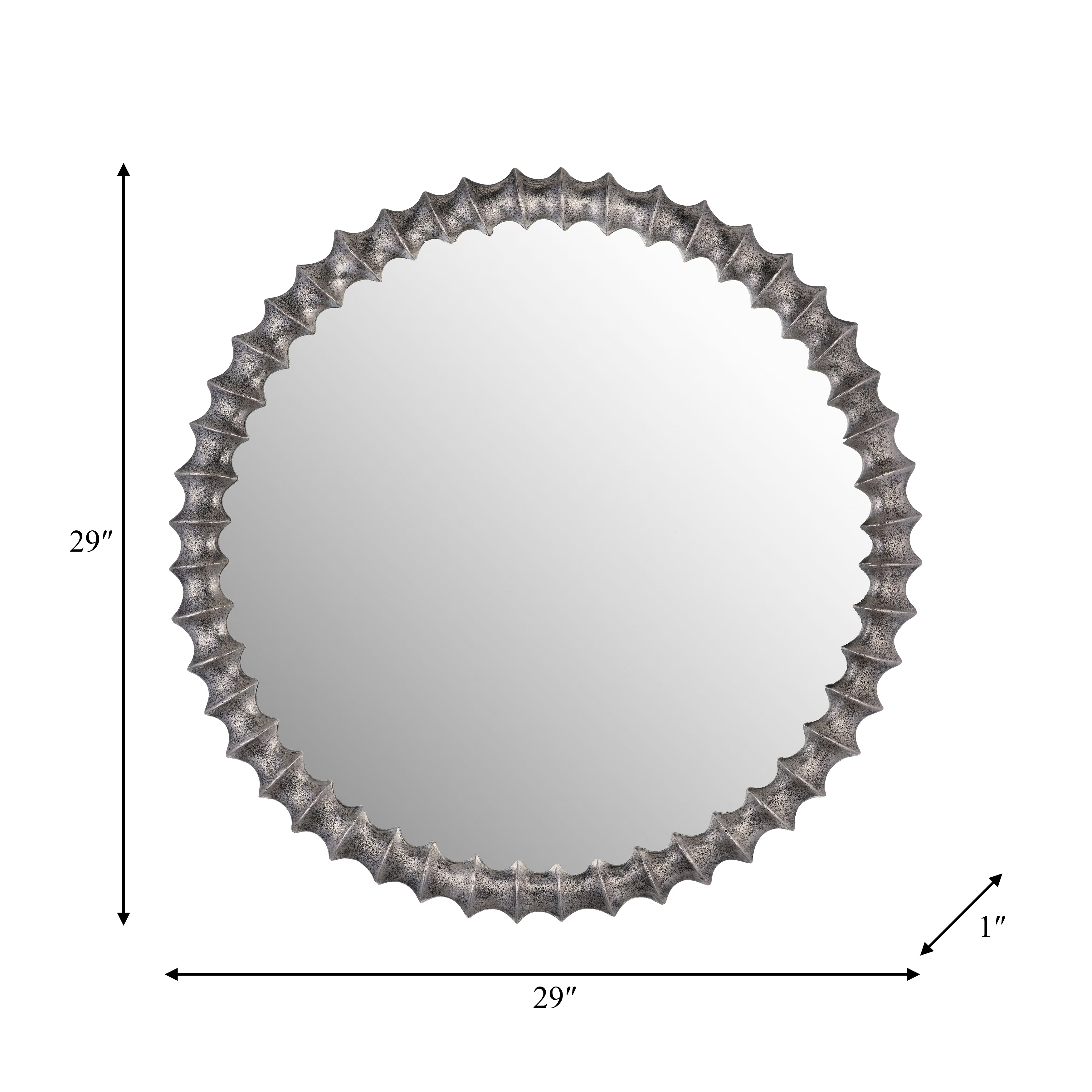 The Metal Ring Texture Mirror