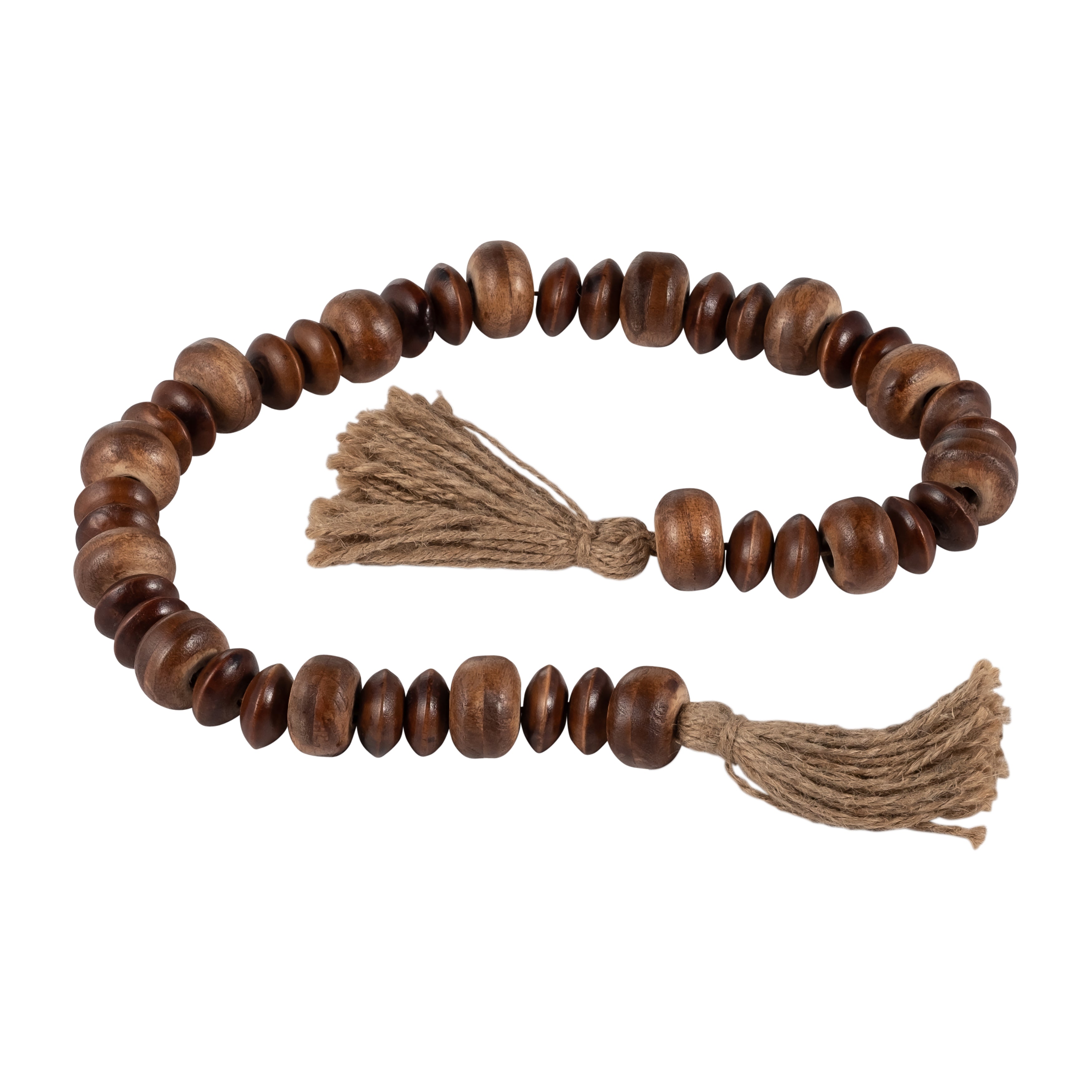 Natural Wood Bead Loop Garland (32" x 1.25")