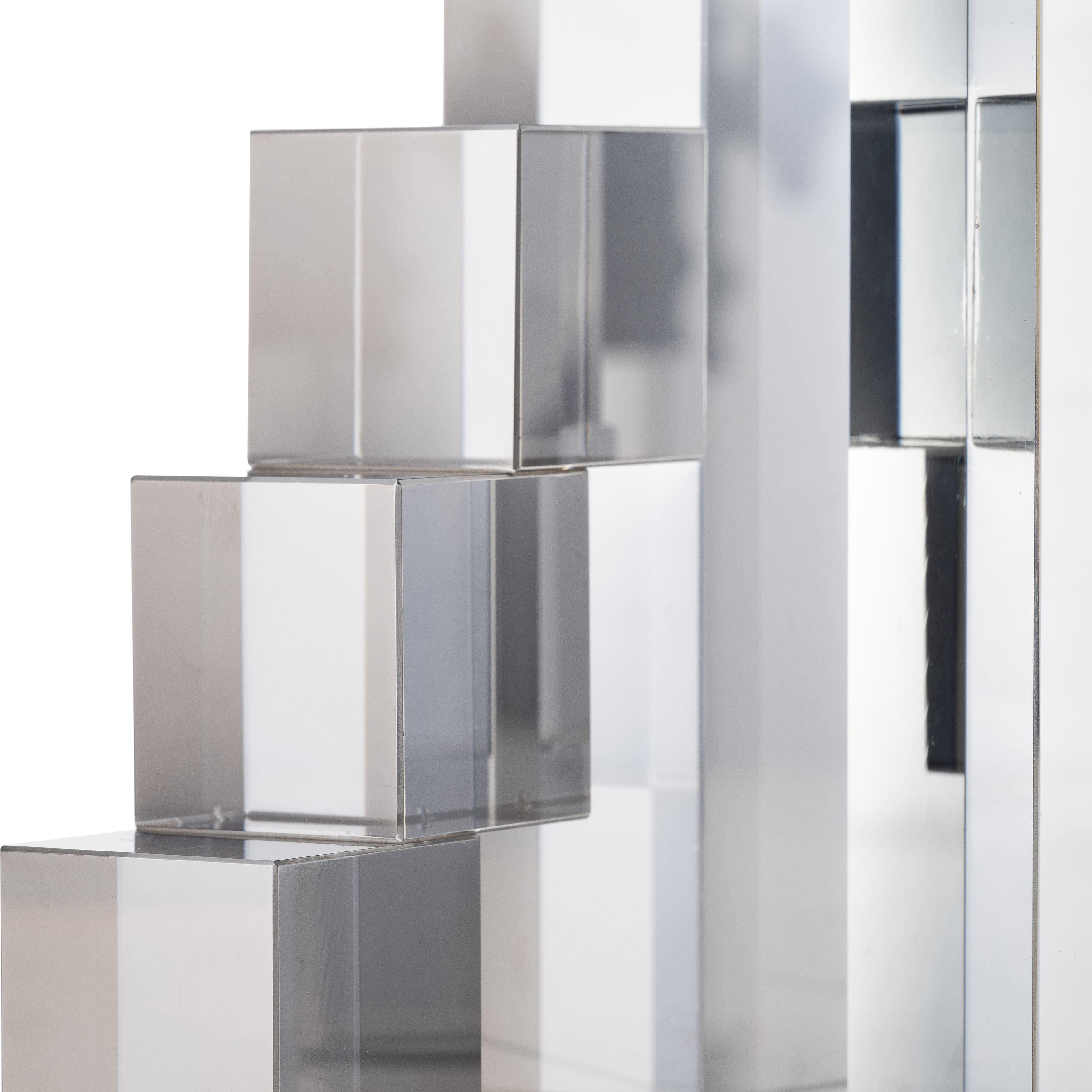 Falling into Place: Glass Tetris Bookends (Smoke Set)