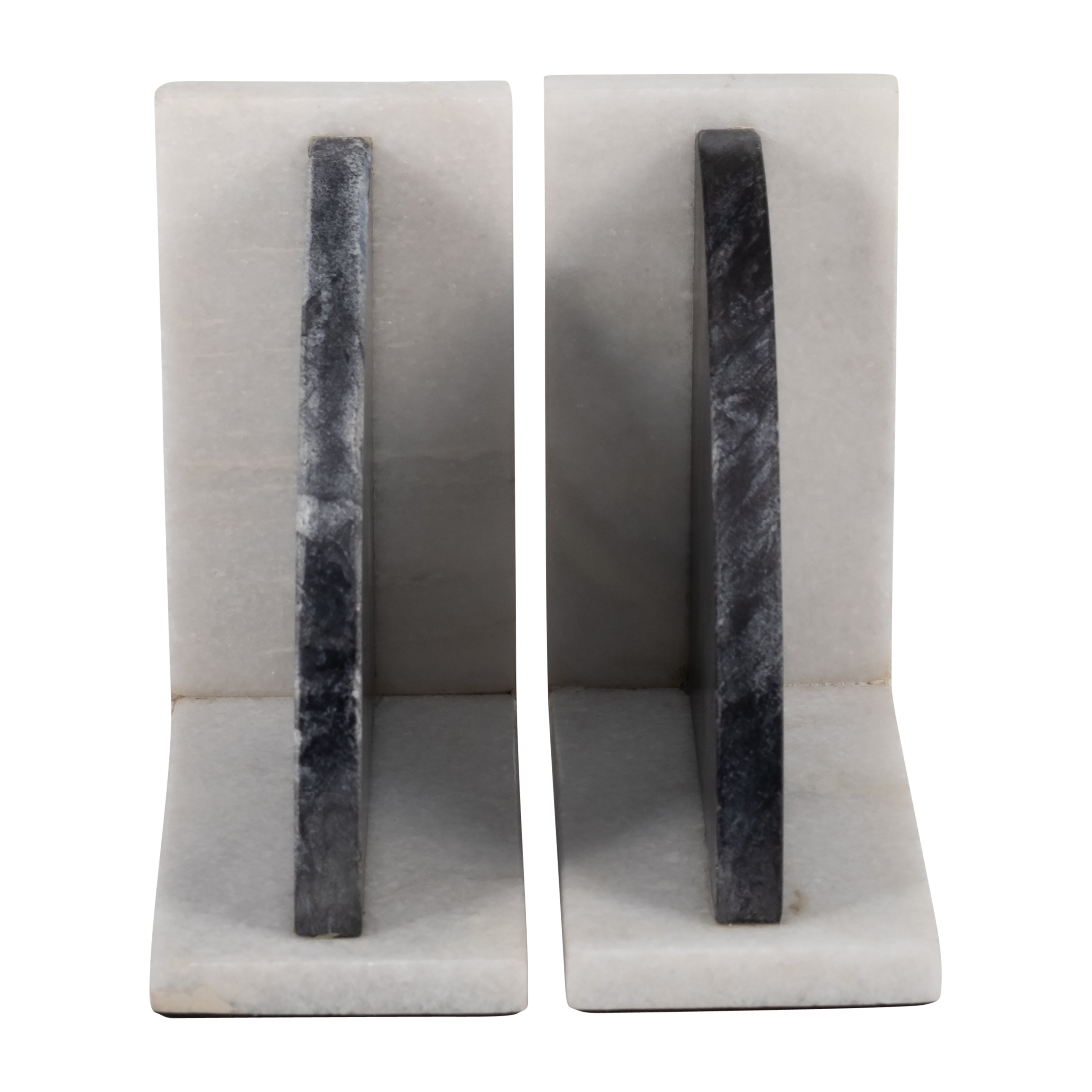 Yin & Yang: Black & White Marble Bookends (Set of 2)