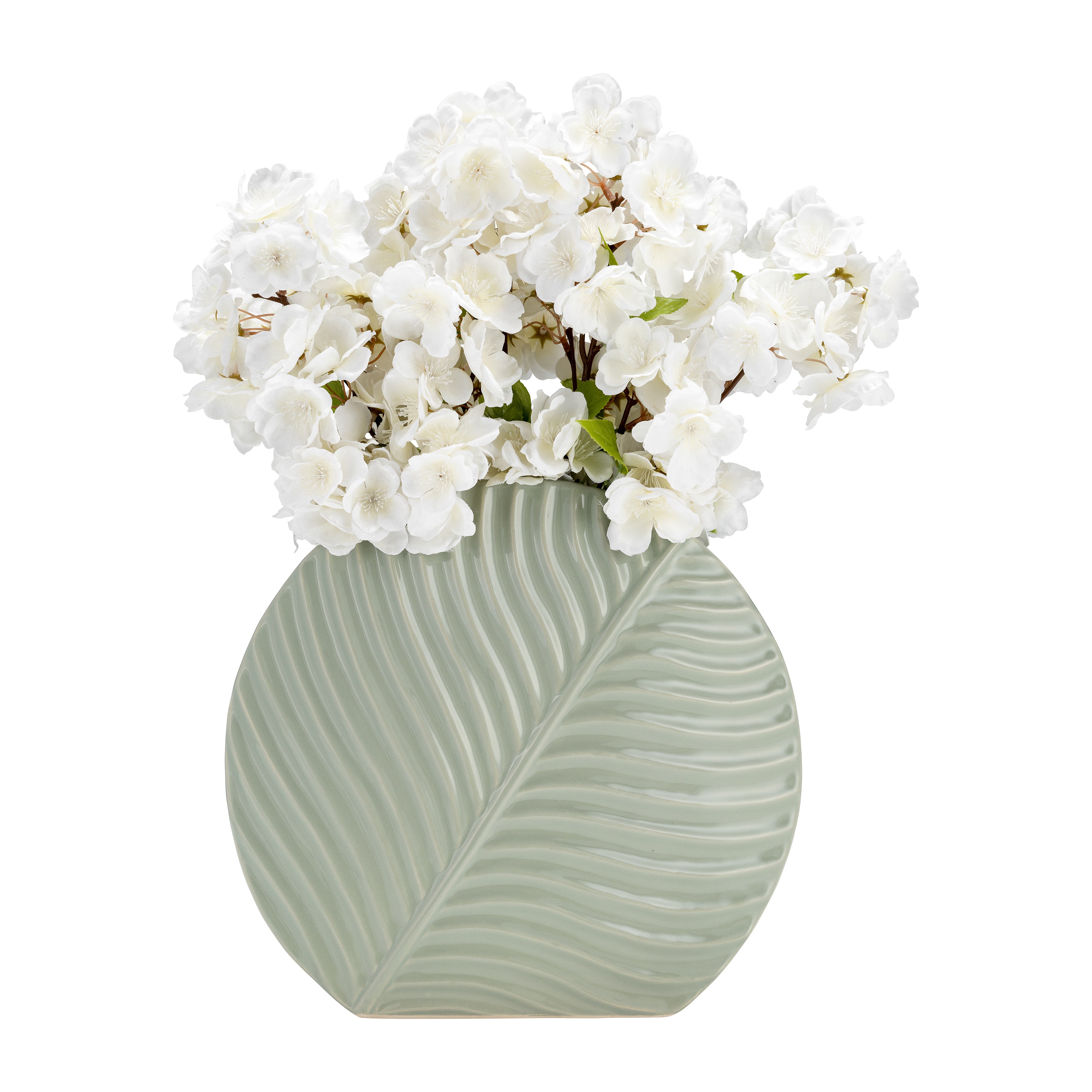 The "It" Shade for Greenery: Ceramic's 11" Cucumber Ceramic Vase