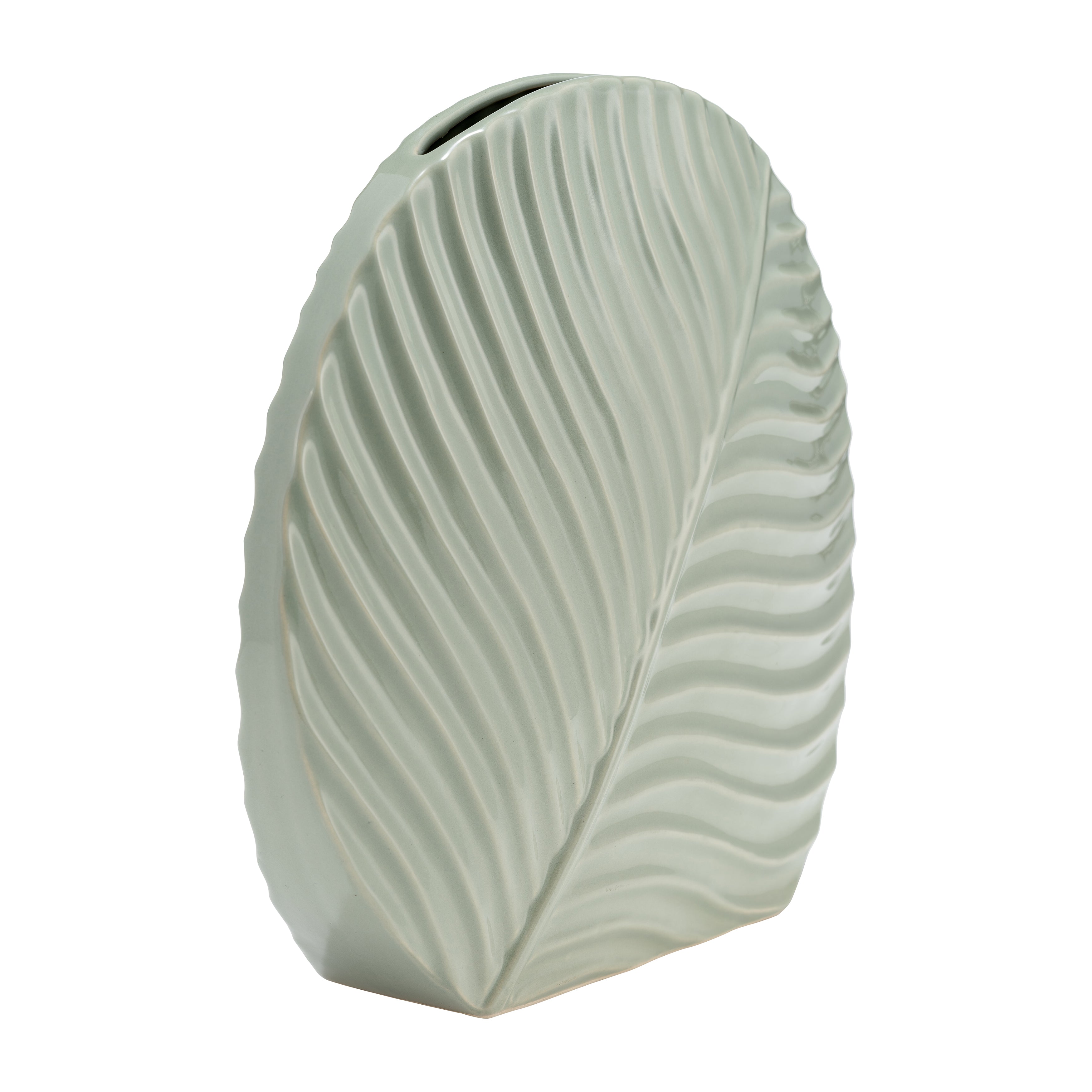 The "It" Shade for Greenery: Ceramic's 11" Cucumber Ceramic Vase