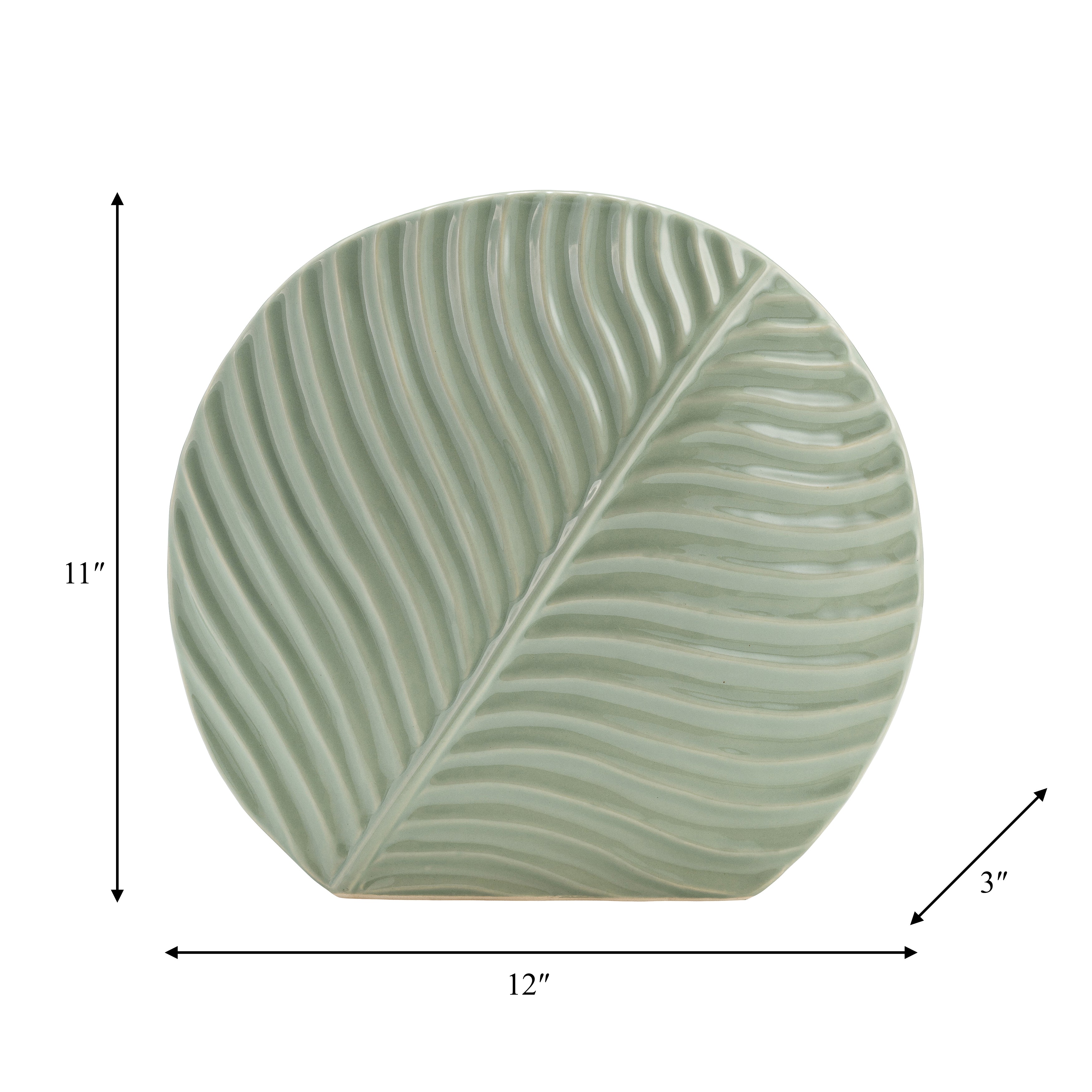 The "It" Shade for Greenery: Ceramic's 11" Cucumber Ceramic Vase