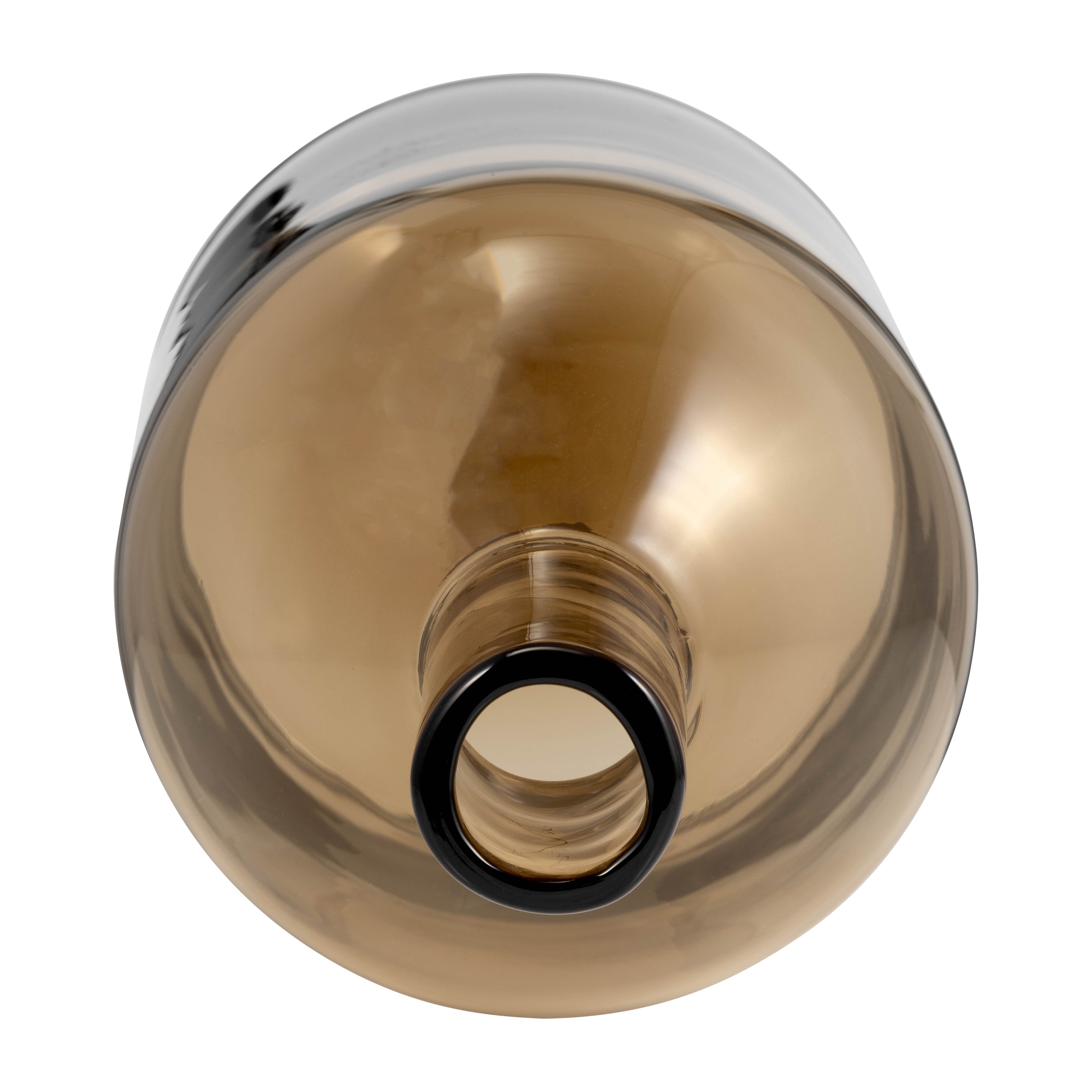 Desert Mirage: 17" Glass Bottle w/ Stopper - A Taupe Oasis