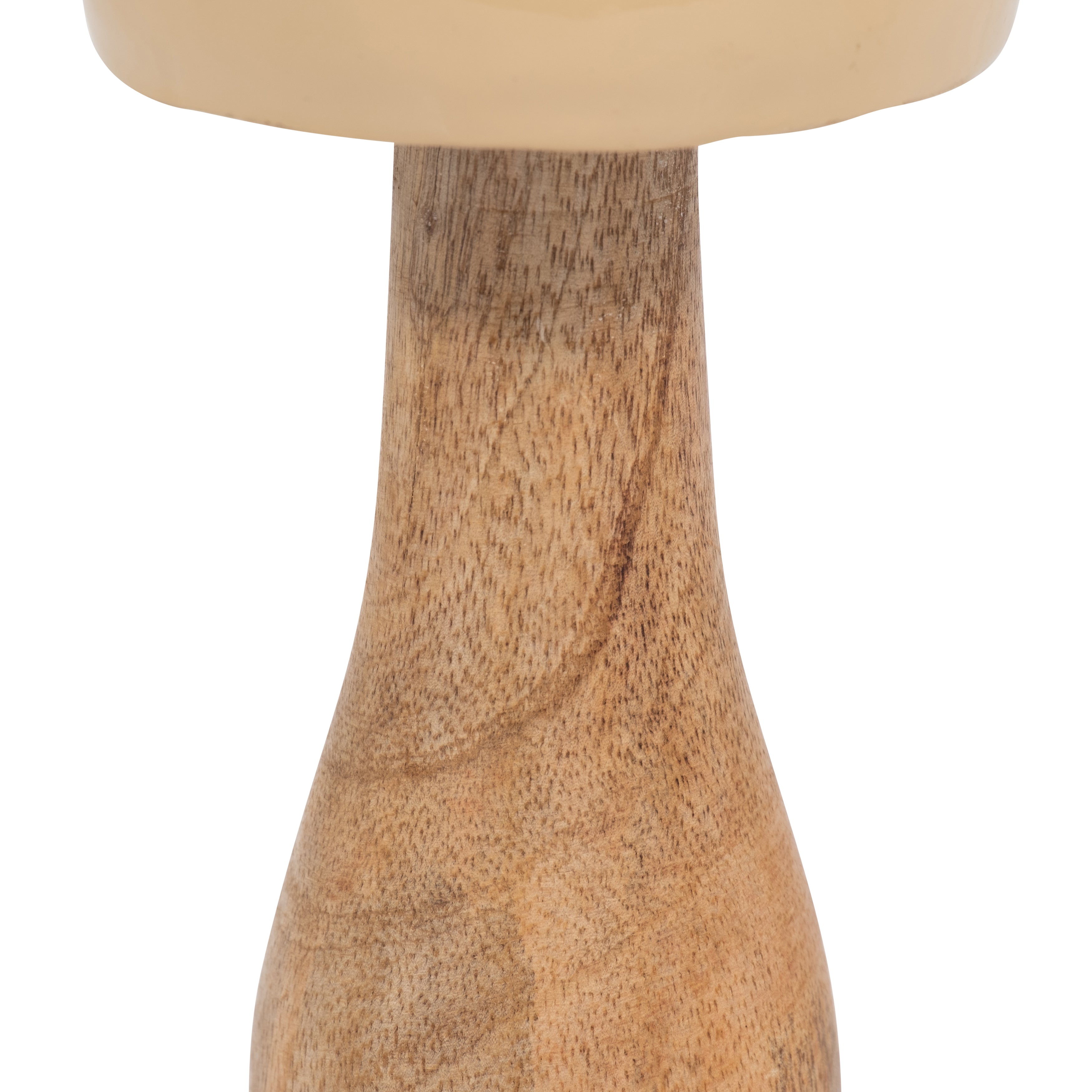 Woodland Wonder: Ivory Coned Wood Mushroom (8")