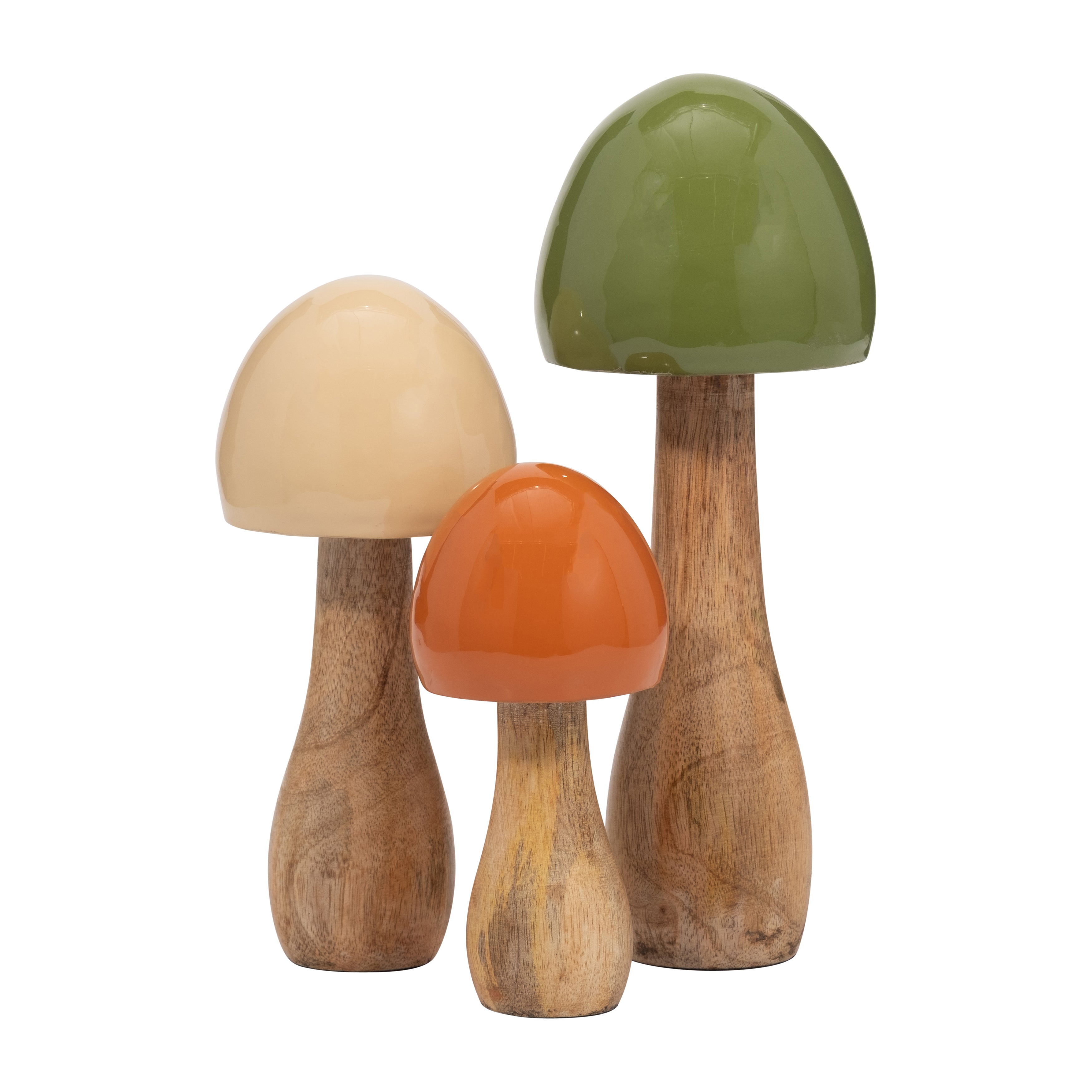 Woodland Wonder: Ivory Coned Wood Mushroom (8")