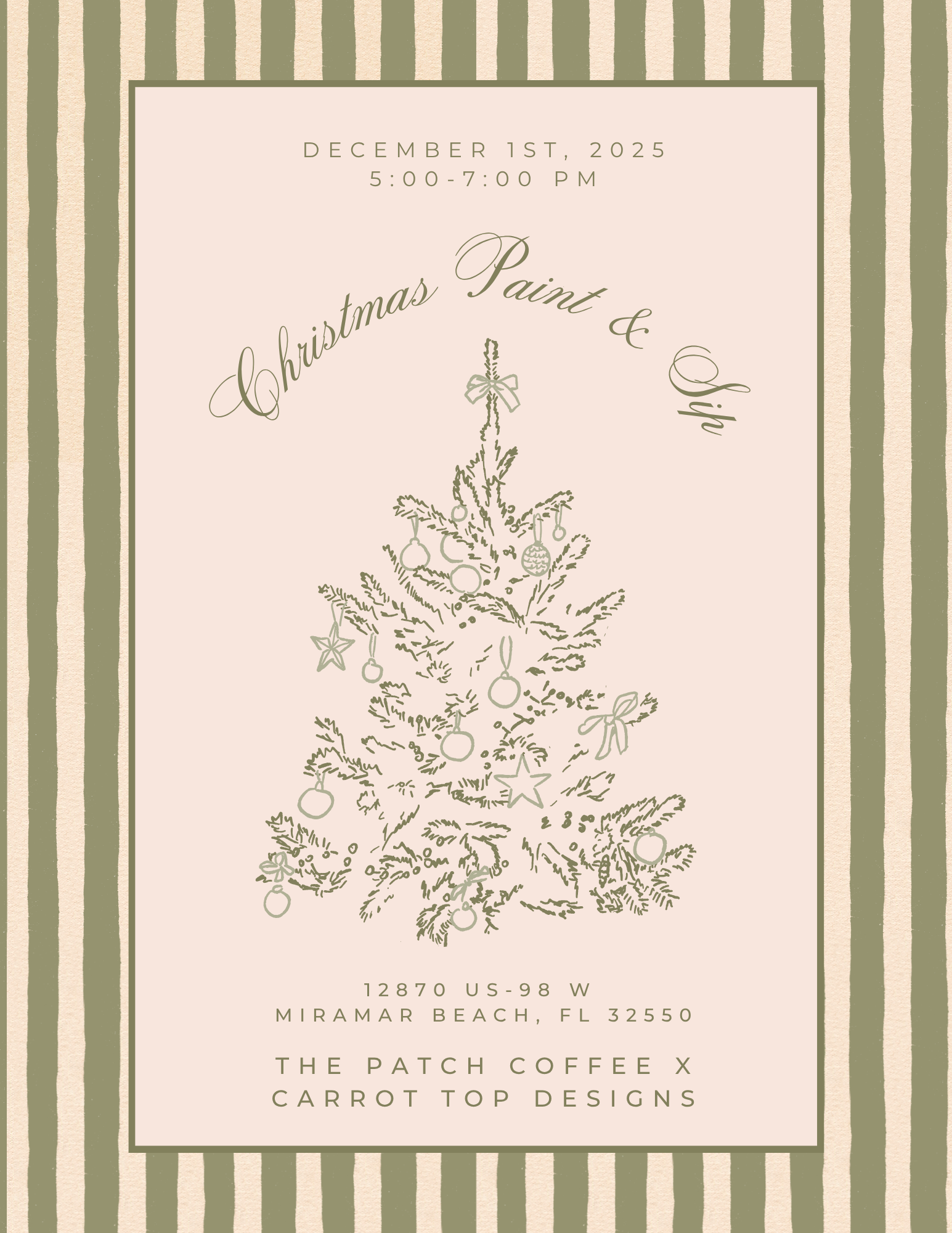 Paint & Sip Christmas Edition | The Patch Event