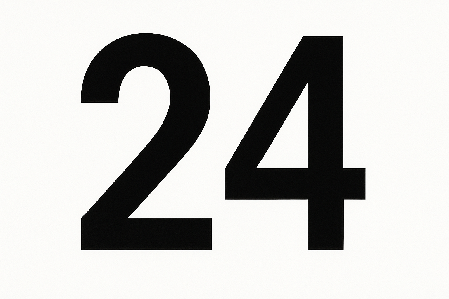 a picture of the number 24