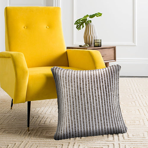 Beige Stripped 22 x 22 Pillow