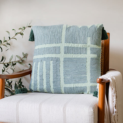 Urban Chic Geometric  20 x 20 Tassel Pillow