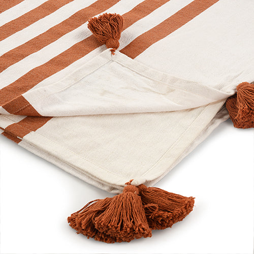 Adobe Stripped Throw Blanket